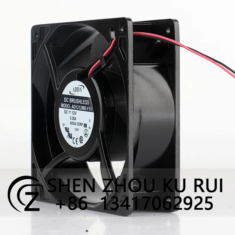 ADDA 12V 0.35A 12038 120X120X38MM inverter UPS axial flow high air pressure ball AD1212MB-F51 coolingfan
