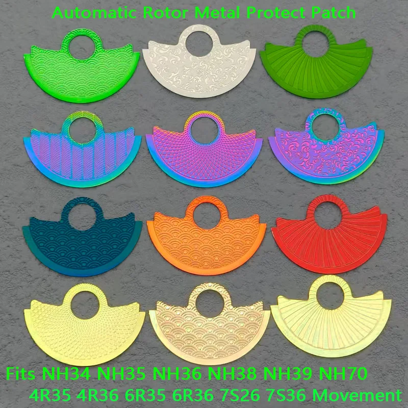 

NH35 Automatic Hammer Rotor Patch Fits NH35 NH36 NH38 NH39 NH70 4R 6R 7S Movement SKX007 Watch Rotor Guard Retrofit Accessories