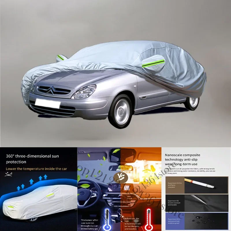 

For Citroen Xsara fit Outdoor Protection Full Car Covers Snow Cover Sunshade Waterproof Dustproof Exterior Car cover