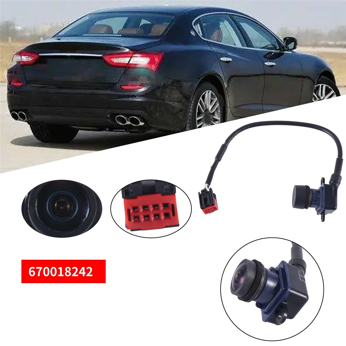 

Parking Rear View Camera Backup 670018242 for Maserati Levante Quattroporte M156 Ghibli 2010-2016 Reverse Assist Camera