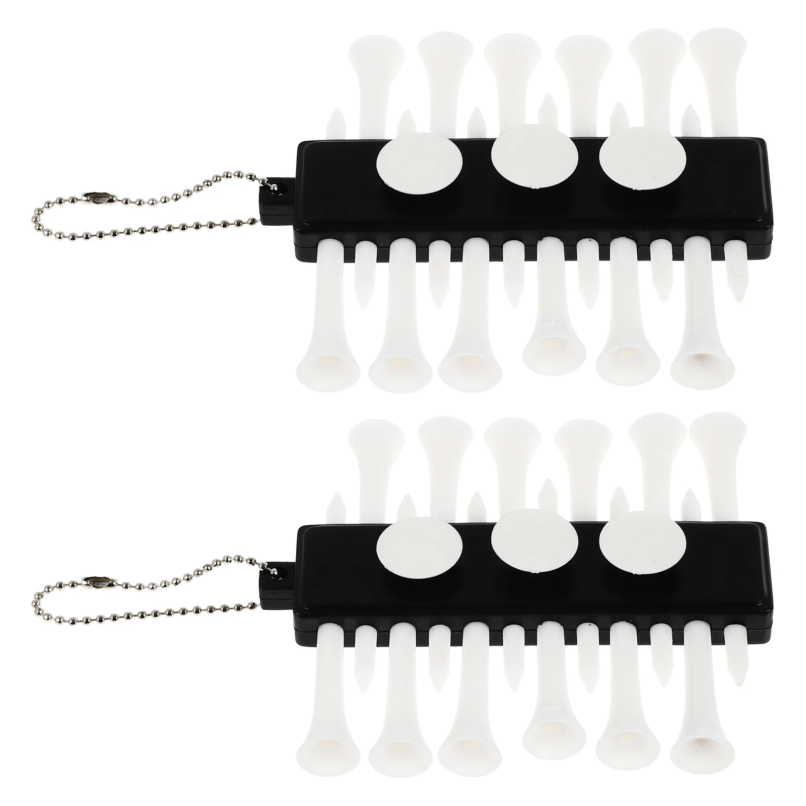 Soportes para camisetas de golf asequibles, fuerte capacidad antidesgaste para accesorios de golf, soportes para camisetas de plástico portátiles, 2 uds.