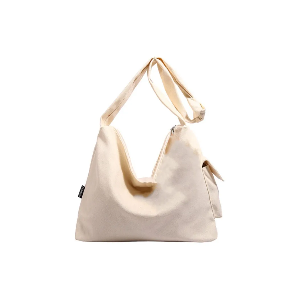 

Large Capacity Canvas Tote Bags Shopping Japanese Style Casual Shoulder Bag Simple Handbag Student Crossbody Bag Students
