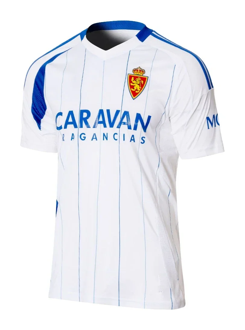 Camiseta para hombre y mujer, pijama de Jersey, camiseta de fútbol Retro de Zaragoza real española, camiseta de manga corta, camiseta para el hogar