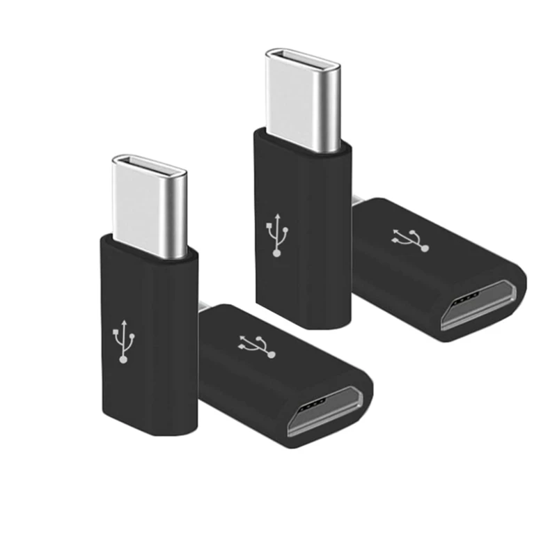 Micro-USB To Usb C Adapter, Mini To Typec Charging Adapter, Usb Type C Adapter Conversion Connector With Resistor