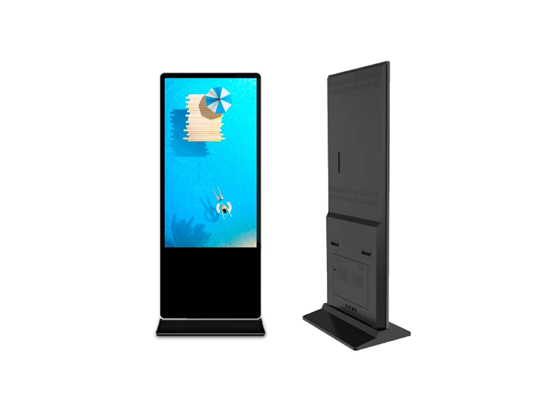 Pantalla Interactiva Táctil 4K de 55 Pulgadas, Kiosco Independiente, Máquina de Publicidad Digital, Pantalla LCD de Pie para Publicidad en Interiores