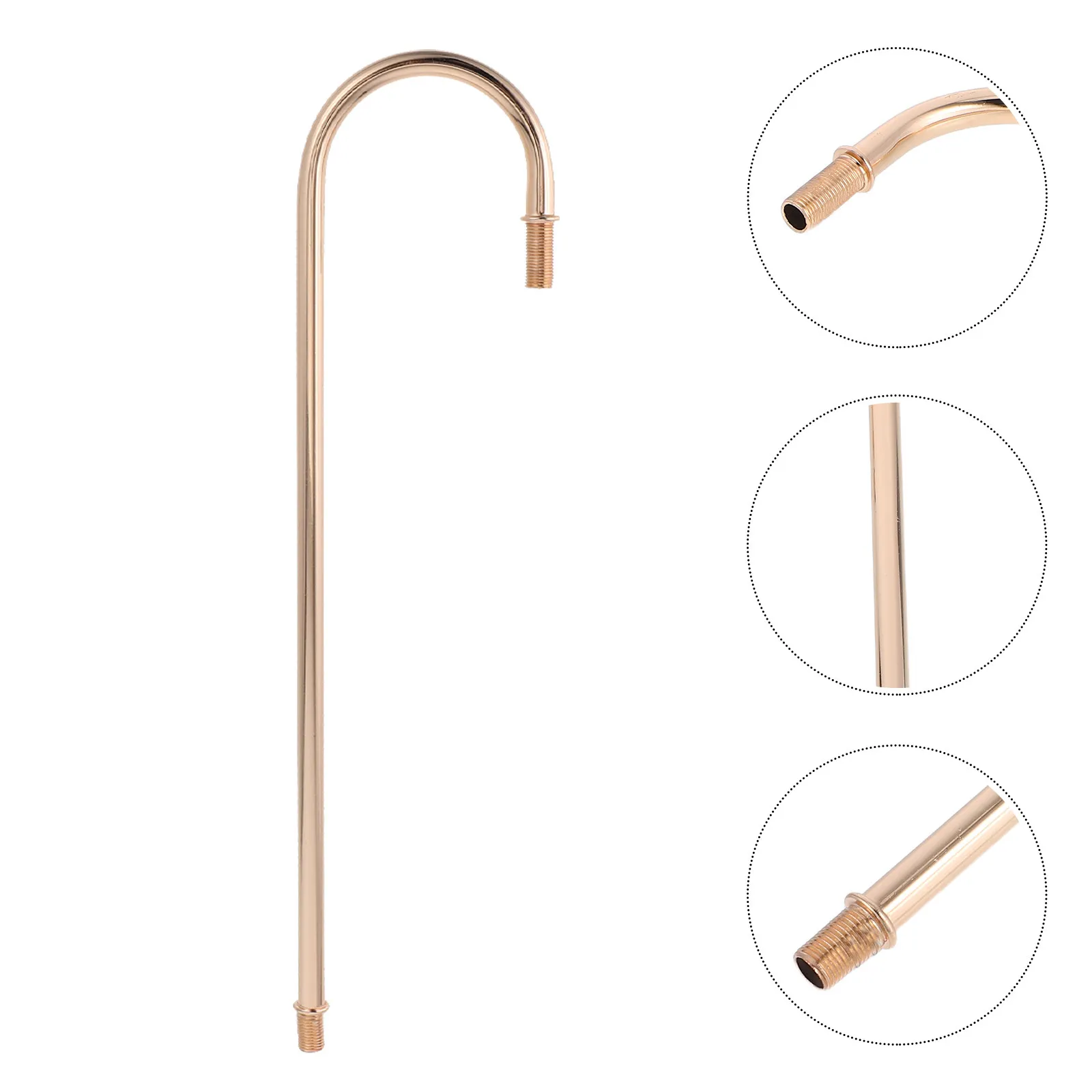 

Curved Lamp Rod Threaded Table Lamp Parts Hardware DIY Repair Replacement Stem Vintage Industrial Lighting Fixture