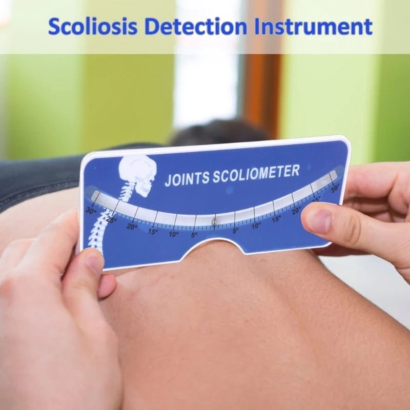 Scoliometer, Easy to Use Scoliosis Meter ABS Housing 0 to 30 Degree for Home Use Back and Spine Scoliosis Diagnosis