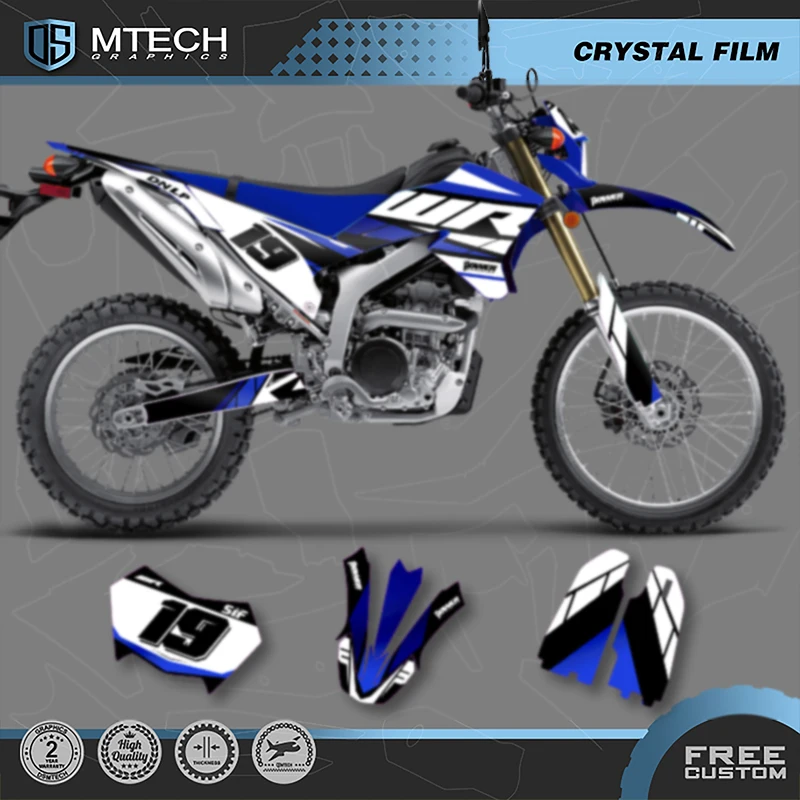 DSMTECH Custom Team Graphics Decals Stickers Kits For YAMAHA WR250R 2020 2019 2018 2017 2016 2015 2014 -2008 005