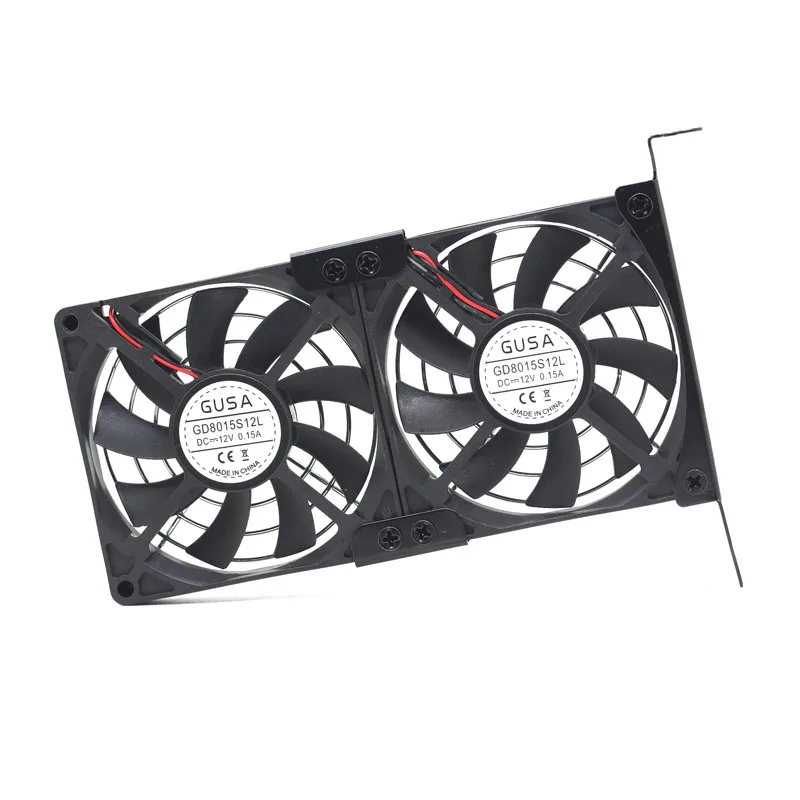 

SXDOOL 80mm 92mm 12V Universal Desktop Ultra-Quiet Graphics Card videoRadiator Companion Case PCI Graphics Card Cooling Fan