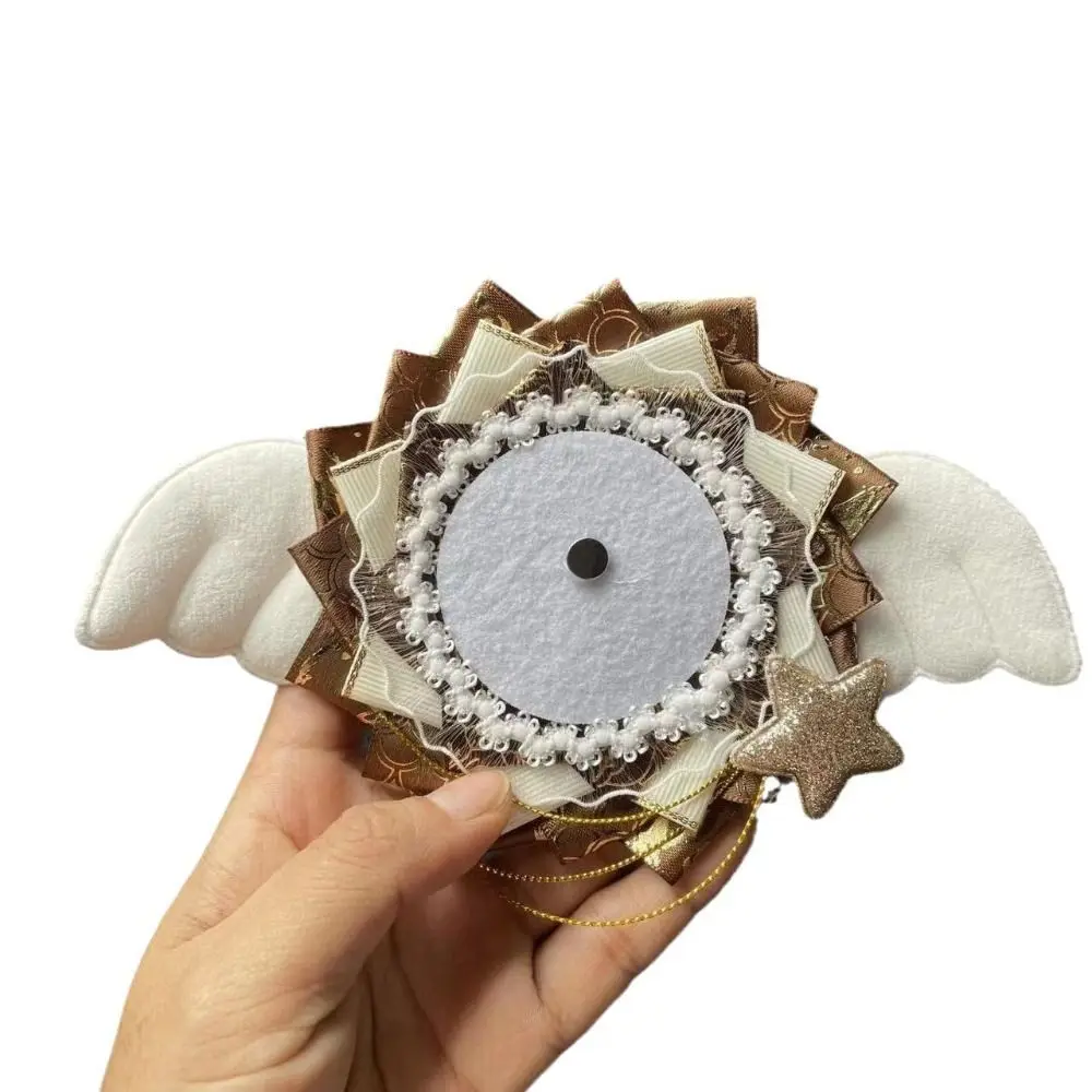 Lace Anime Badge Display Base Flower Wings Brooch Holder Itabag Decor Creative Crafts Colorful Badges Pins Tray School Backpack