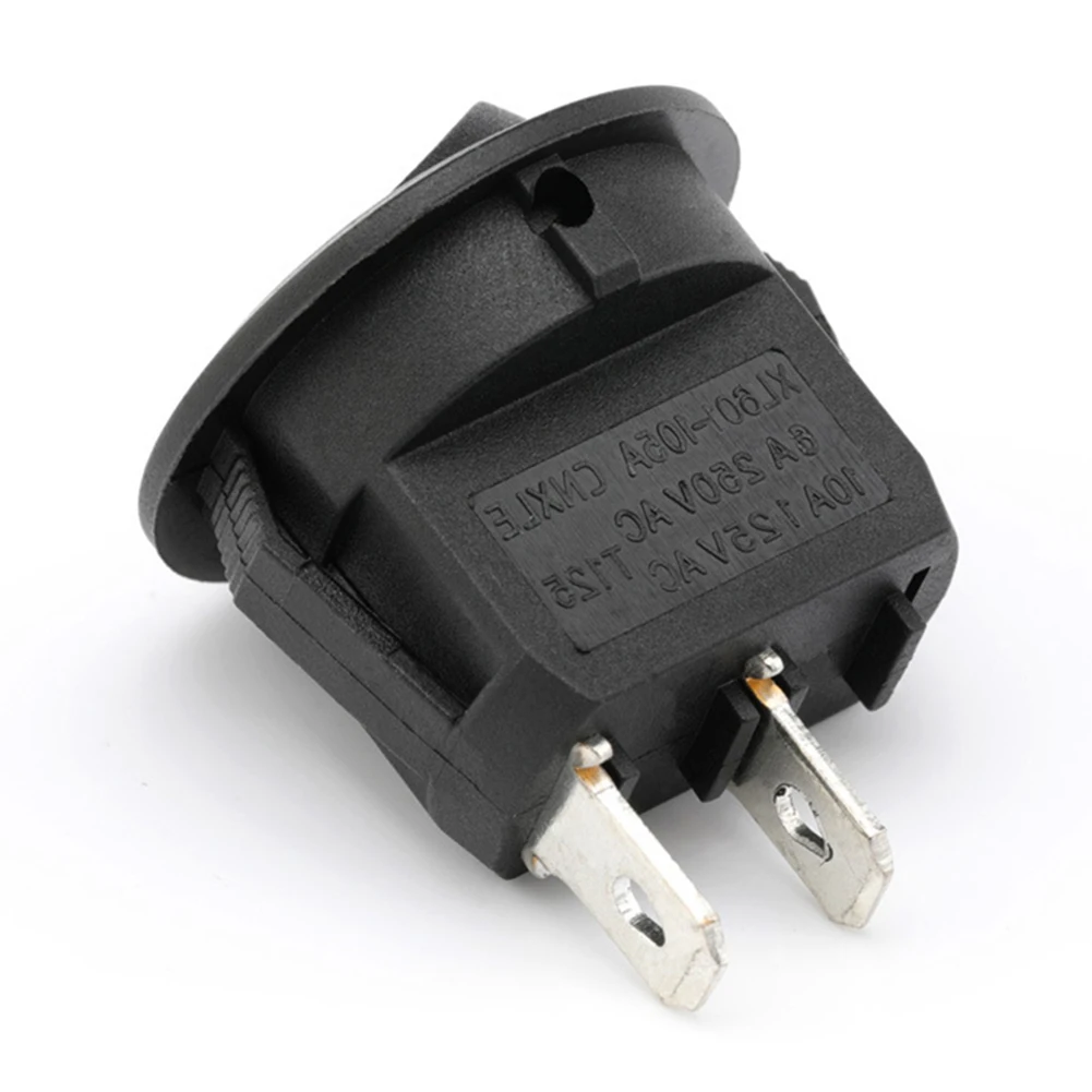 

10/5 шт. круглый кулисный переключатель ВКЛ/ВЫКЛ, мини-тумблер, 2-контактный SPST, кнопочный переключатель 12 В, 24 В, 20 мм с проводами для автомобиля, лодки, авто, лодки