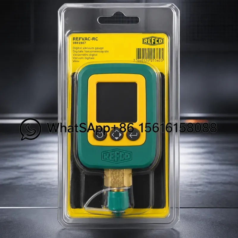 REFCO REFVAC-RC Digital Vacuum Gauge Electronic Refrigeration Vacuum Meter HVAC Inspection Tool High Precision Sensor
