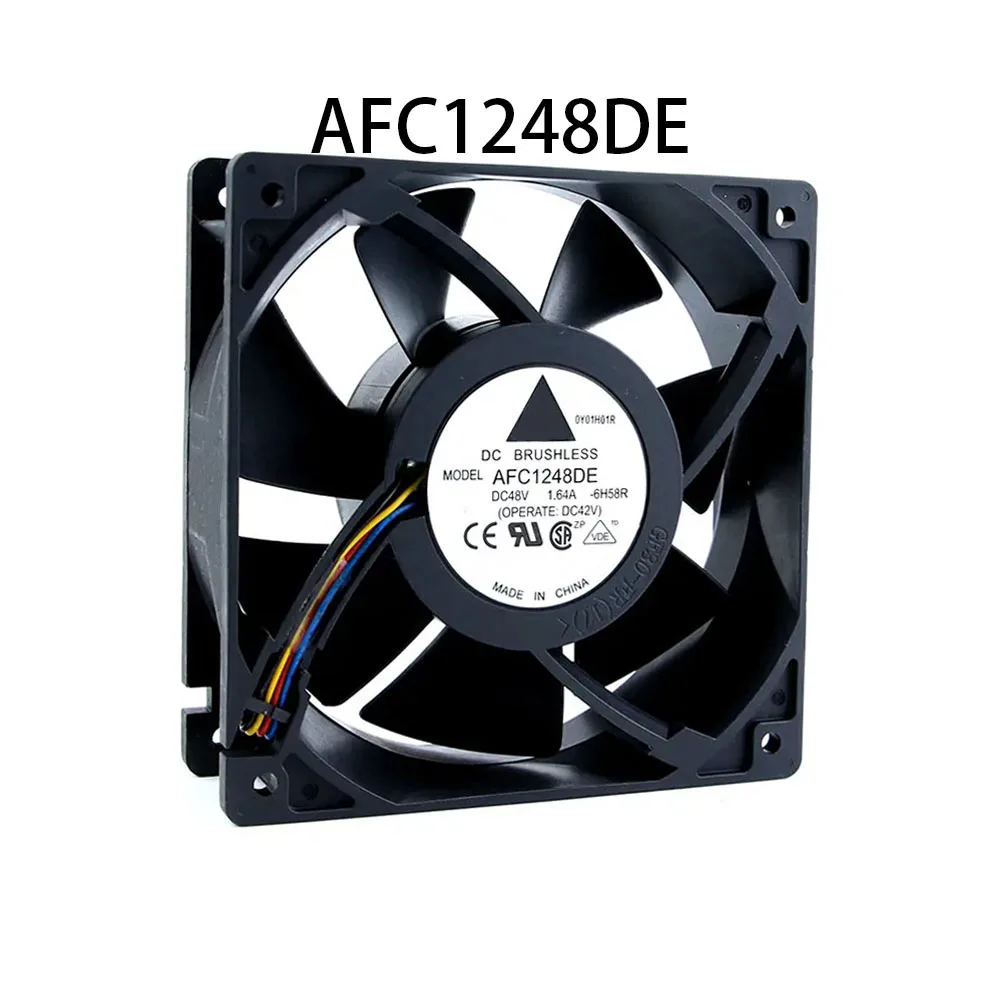 Server Speed Case cooling fan AFC1248DE 48VDC 1.64A 120*38mm 4pin PWM Speed Control