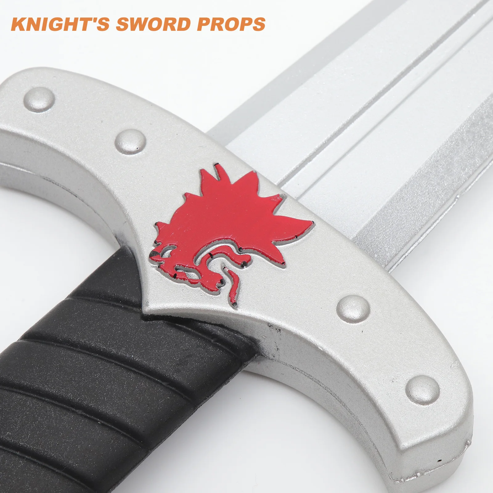 

Knight Sword Prop Lion Halloween Cosplay Safe Pu Material Party Game Accessories Gifts Medieval Plaything