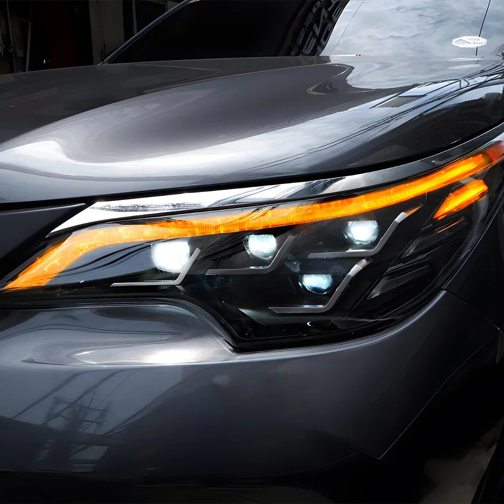 

LED Auto Car Front Lamps for Toyota Fortuner 2016-2020 Headlights Assembly Upgrade Lexus Style Four Projector Lens Accessories