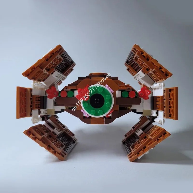 New 500pcs Gingerbread TIE/ad Advanced Starfighter Model Building Blocks Diy Star Battle Assembly Toys For Kids Christmas Gifts