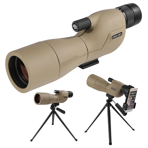 HD 25-75x60 telescopio para disparar al objetivo con bolsa de transporte telescopio Monocular BAK4 lente FMC para caza observación de aves