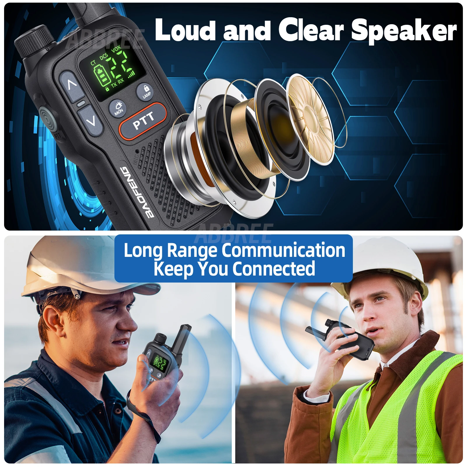 BAOFENG T18 Walkie Talkie Mini PMR 446 FRS Pengisi Daya PTT Ganda Tipe C NOAA Radio Ham BF-888S T20 VT-C2 Yang Ditingkatkan untuk Mendaki Anak