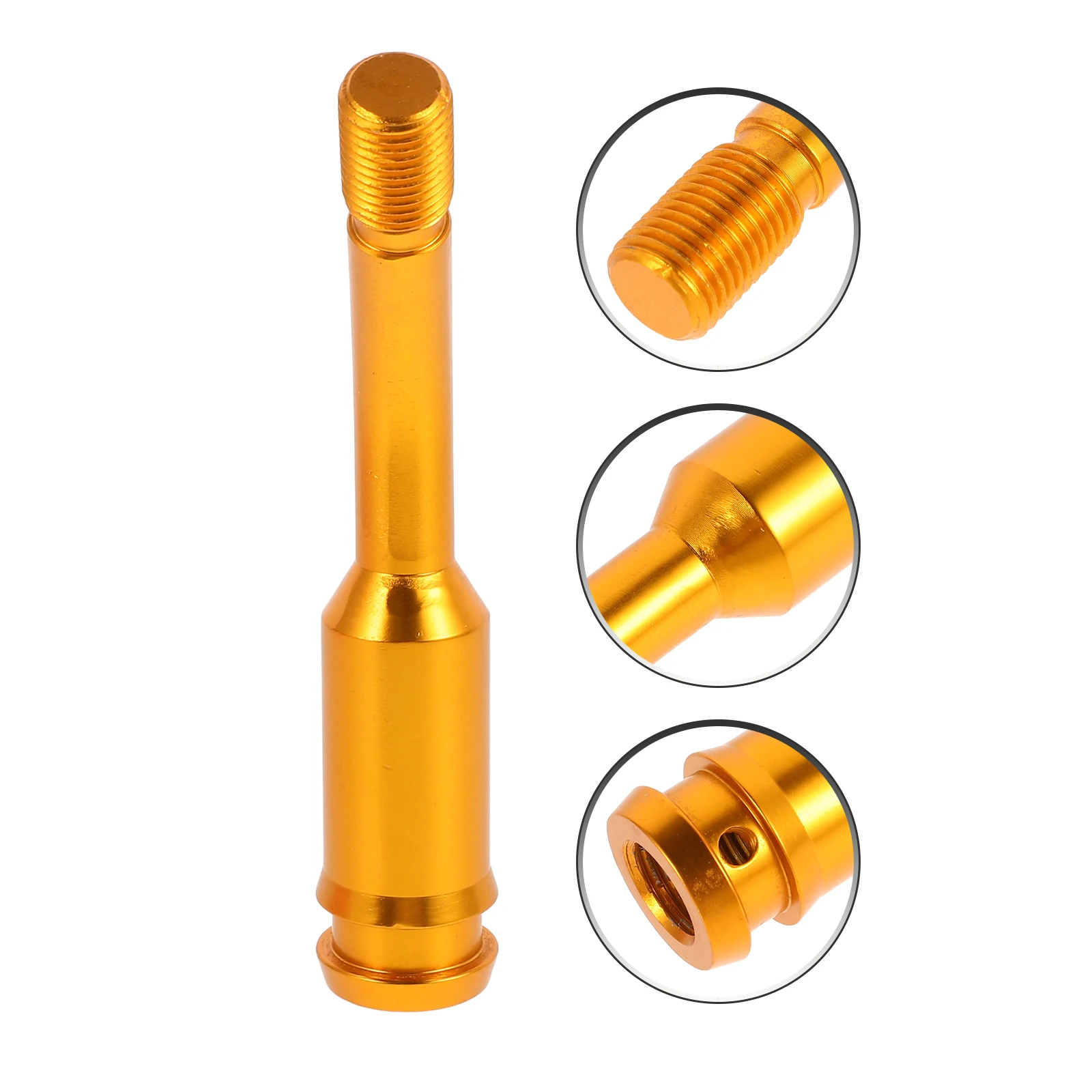 

Gate Head Extension Rod Automatic Gear Lever Shift Knob Golden Aluminum Alloy Adjustable