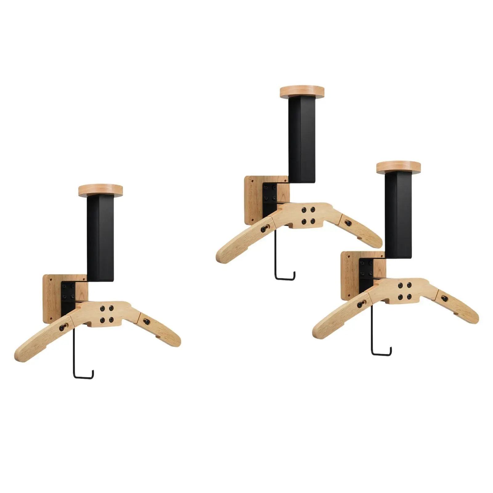 

Motorbike Helmet Rack Helmet Organizer Stand Wooden Wall Mounted Motorbike Helmet Holder for Baseball and Rugby Helmets