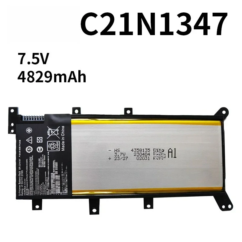 [NEW] C21N1347 7.5V 4829mAh for Asus K555L A555L F555L X555L LD Y583L Laptop Lithium‑ion Battery