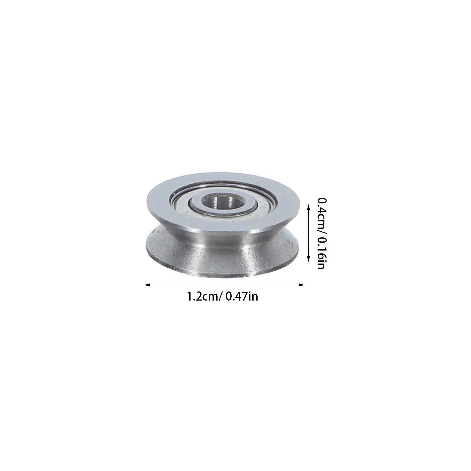 20Pcs Carbon Steel V Groove Bearing Pulley Small Miniature Rail Guide Wheel Linear Motion Pulley for Automation Cnc Machinery