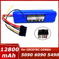 100% New 14.8V 12800mAh CECOTEC CONGA 5090 6090 5490 Mopping Robot Battery Pack Netease Intelligent Manufacturing NIT Model