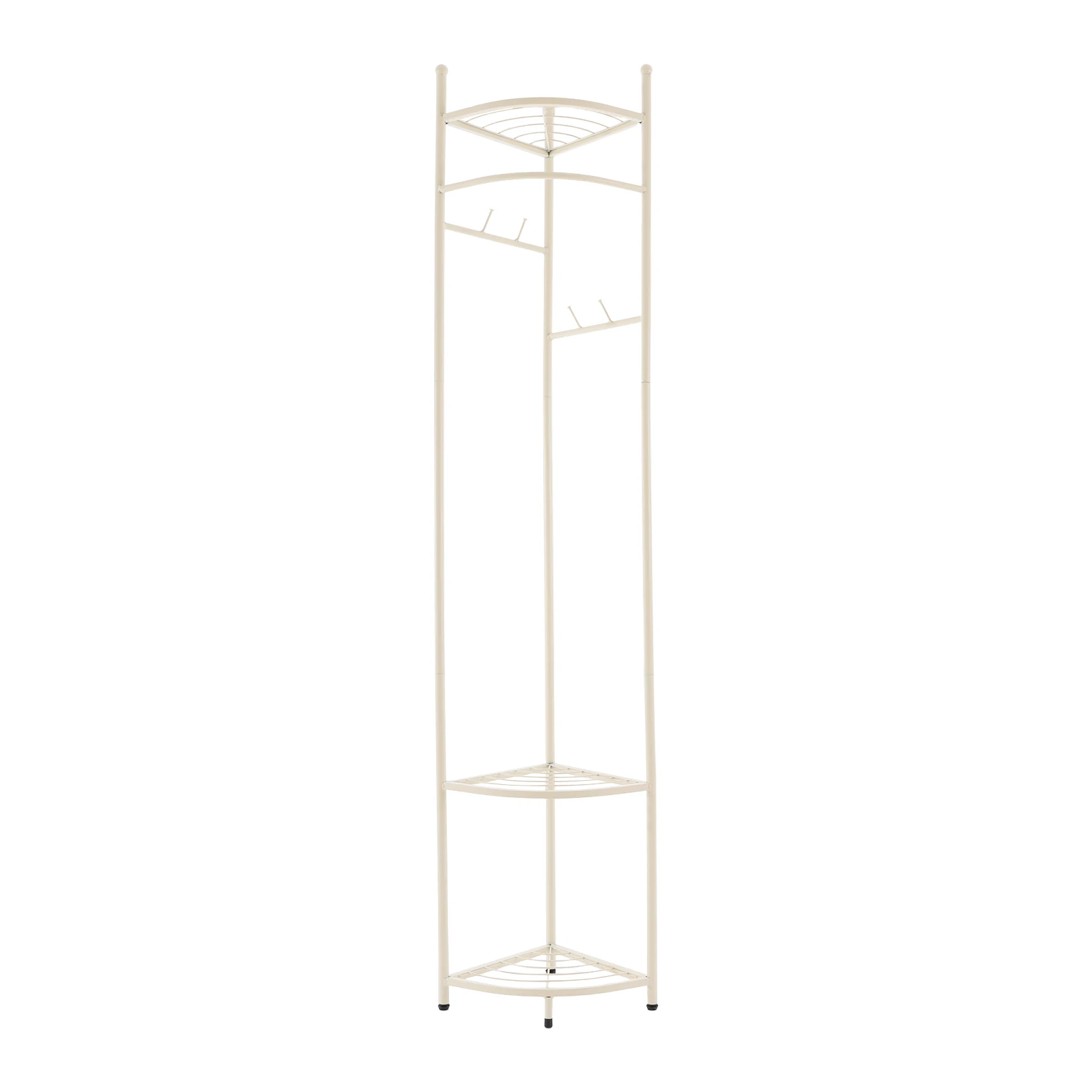 Coat Rack Corner Clothing holder Freestanding Garment shelf 22.05lbs Load-bearing White/Black/Golden