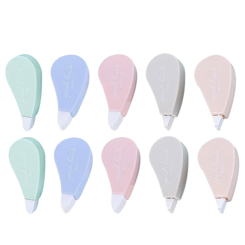 

10Pcs Correction Tape Portable White Smooth Correction Tapes for School Office Students Practical Stationery Tape