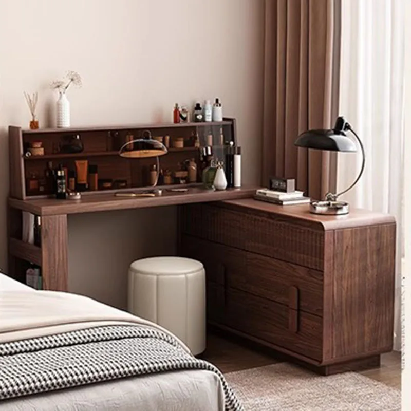 

Vintage Mid Century Vanity Table Cabinet Storage Makeup Drawers Dressing Table Beauty European Penteadeira Postmodern Furniture