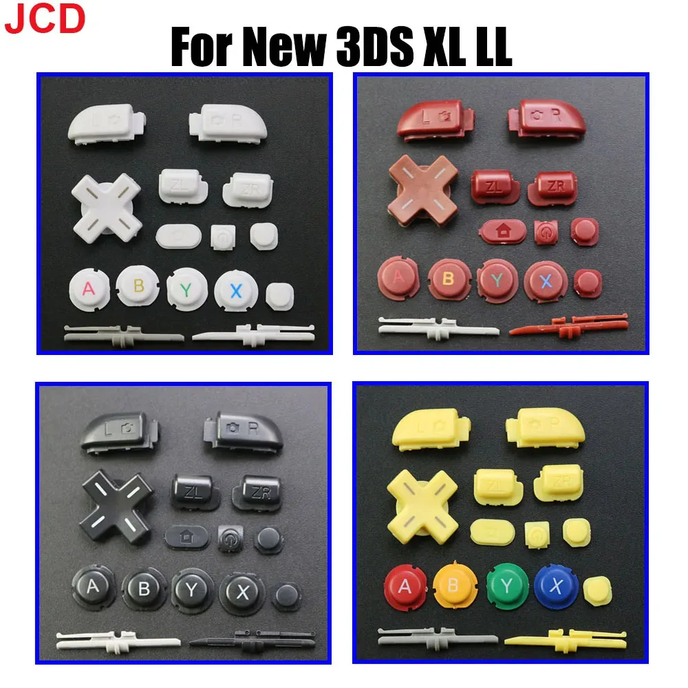 JCD 1Set For New 3DSXL 3DSLL Host Full Set Complete D Pad A B X Y L R ZL ZR Home ON OF Power Buttons For New 3DS XL LL