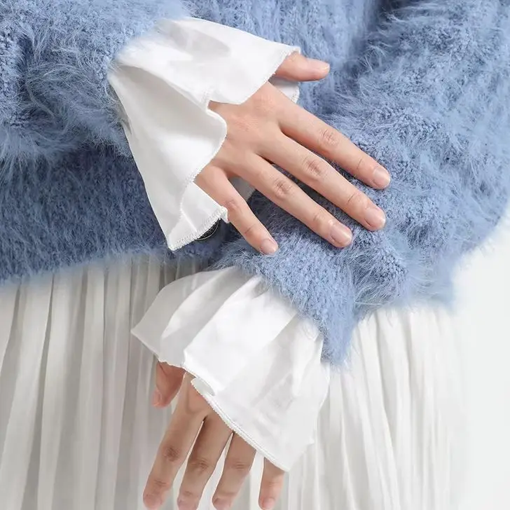 مسمار صور قفاز جميل لطيف وهمية الأصفاد الزخرفية الشيفون مضيئة الأصفاد أزياء مثير مسمار الفن اكسسوارات التصوير الدعائم #2