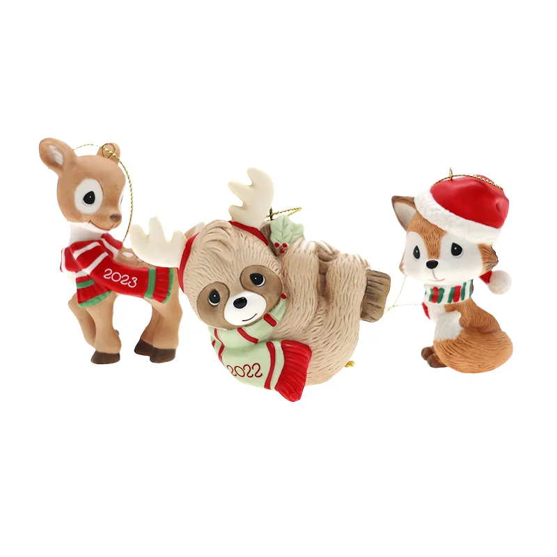 

С Рождеством мультфильм творчество американские драгоценные моменты милая фигурка животного настольные украшения домашний декор подарок на день рождения