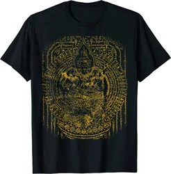 Sawadee Thai Traditional Sak Yant Thai Twin Tigers Muay Thai T-Shirt S-5XL