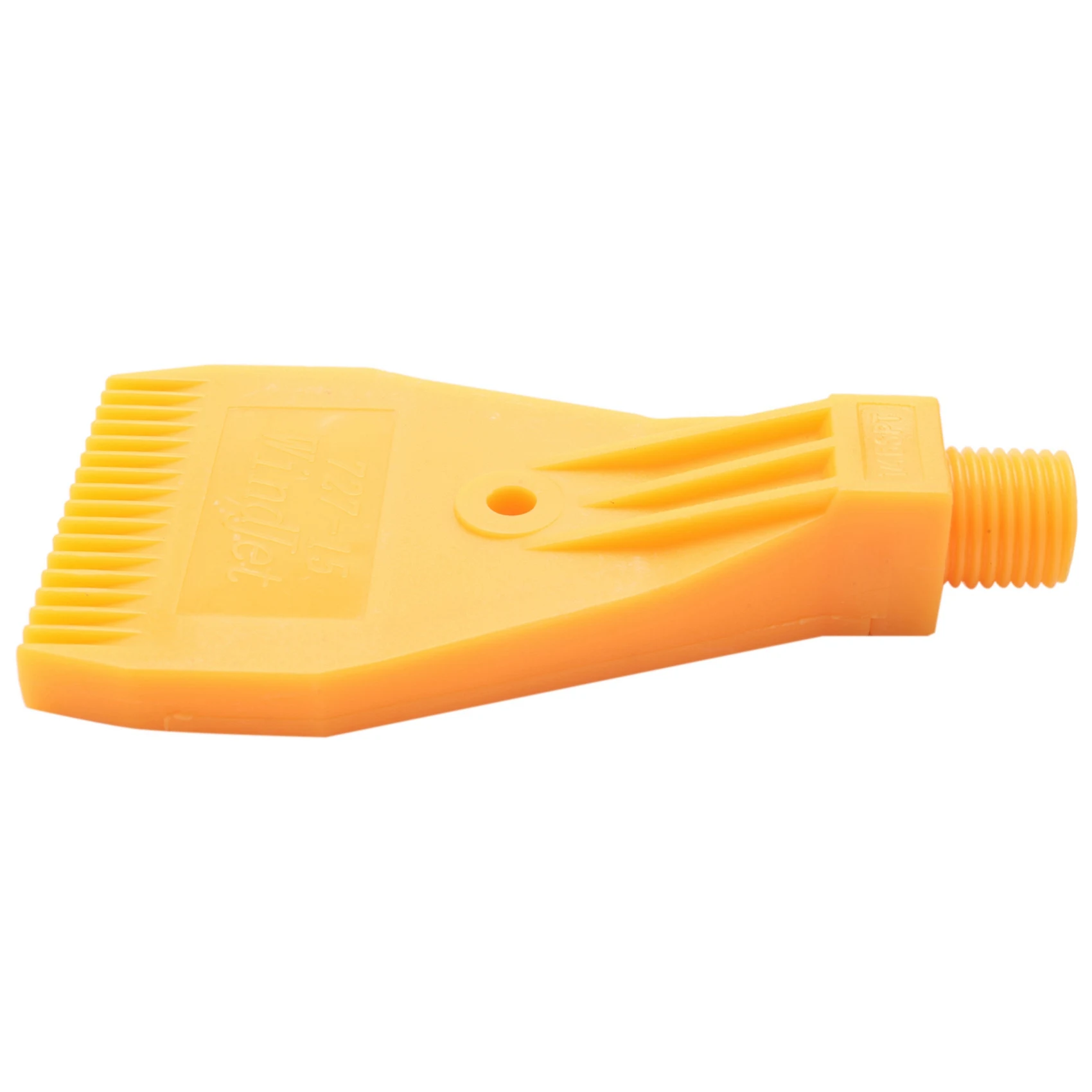 Exquisite-20X 1/4BSP Male Thread ABS Single Hole Air Blow Off Flat Jet Nozzle Yellow