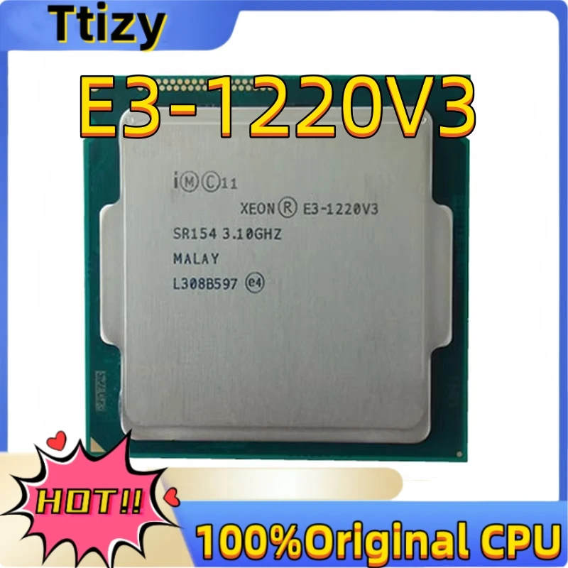 Xeon E3 1220 V3 3.1GHz 8MB 4 Core SR154 LGA 1150 CPU Processor