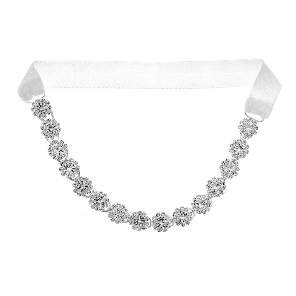 Anel de perna de noiva strass flor ligas elásticas para vestido de casamento faixa de coxa de noiva decoração de perna strass