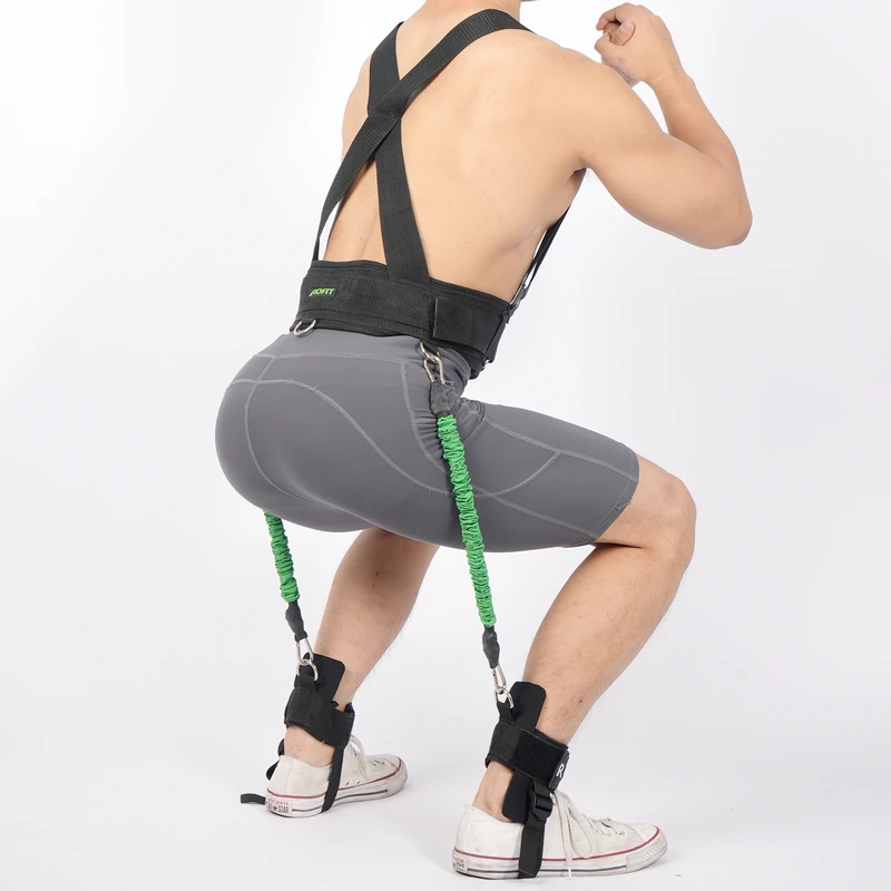 Vertical Jump Trainer Leg Strength Resistance Bands Set Basketball Triple Jump Football Volleyball Training
