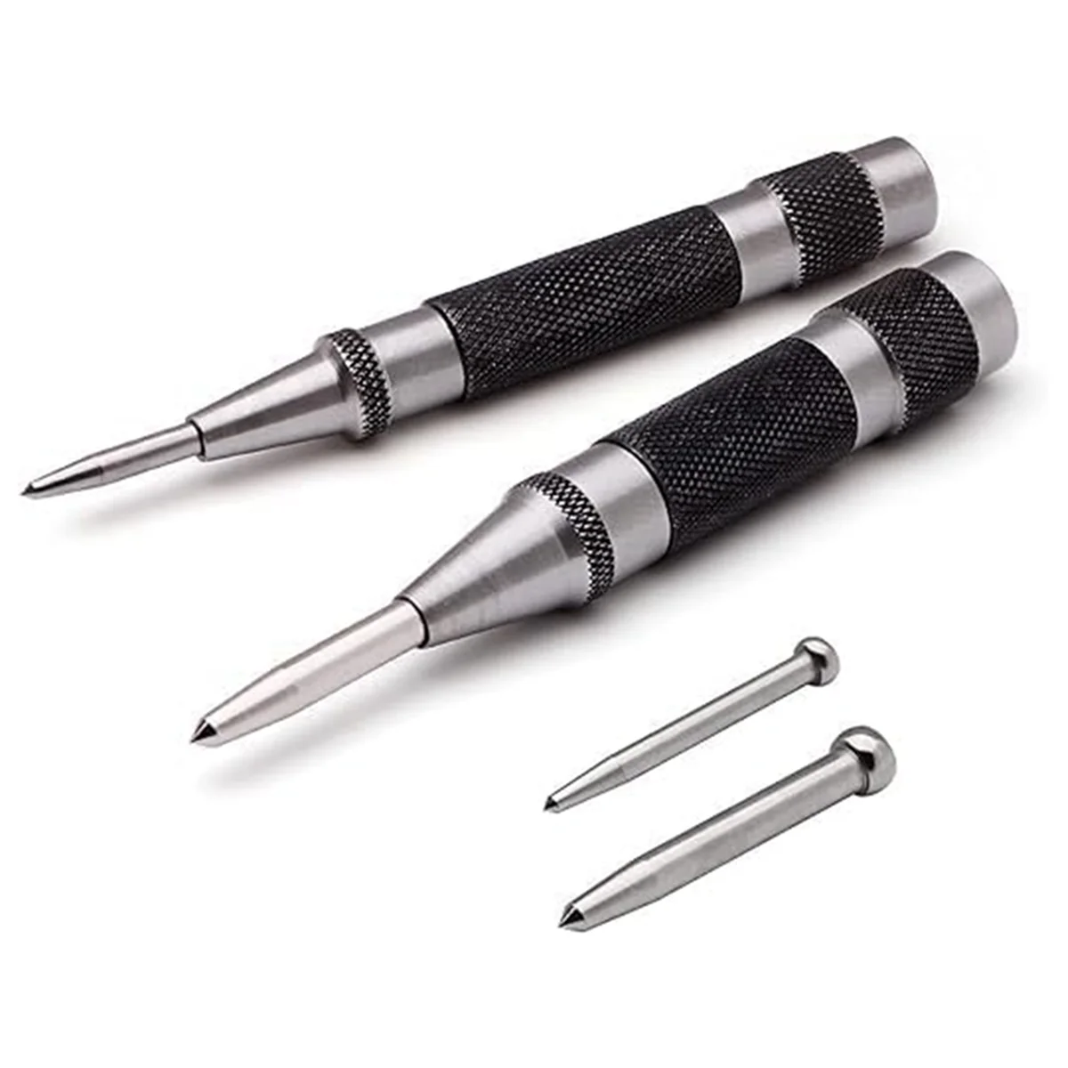 

2 Pack Automatic Center Punch 5 Inch&6 Inch with Replaceable Tips Heavy Duty Spring Loaded Center Punch