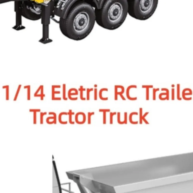 

В наличии в США: Металлический радиоуправляемый самосвал-полуприцеп KABOLITE 1/14 с электроприводом для игрушечных радиоуправляемых тракторов-грузовиков SC 770S, с легкой опорной стойкой