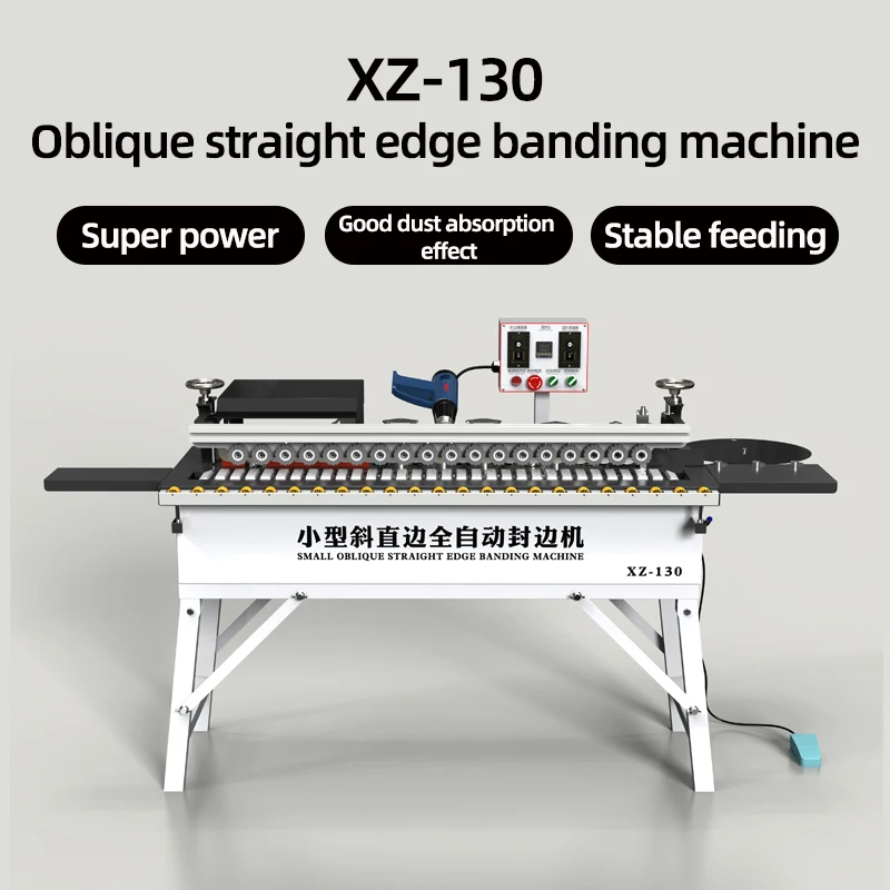New DW130 small bevel straight edge woodworking fully automatic multifunctional edge banding machine for furniture