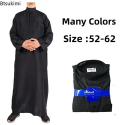 Musulmano Moda Uomo Veste Caftano Abaya Pakistan Jubba Uomo Cofano Homme Musulman Arabo Abbigliamento Islamico Nuovo Qamis Homme Musulman