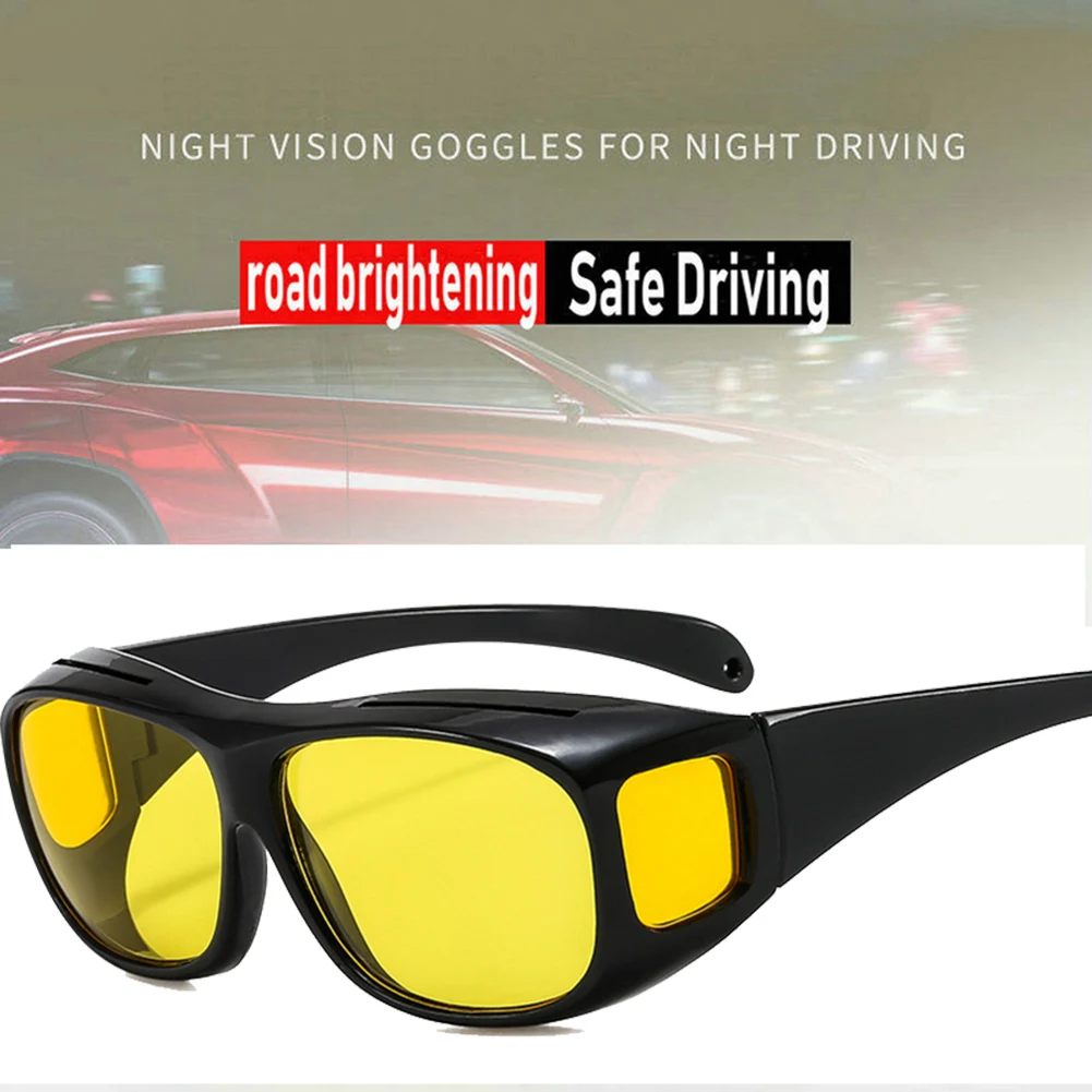 2024 New Outside Riding Glasses Sunglasses Windproof Sand Labor Protection Glasses Night Vision Driving Goggles Beach Shading