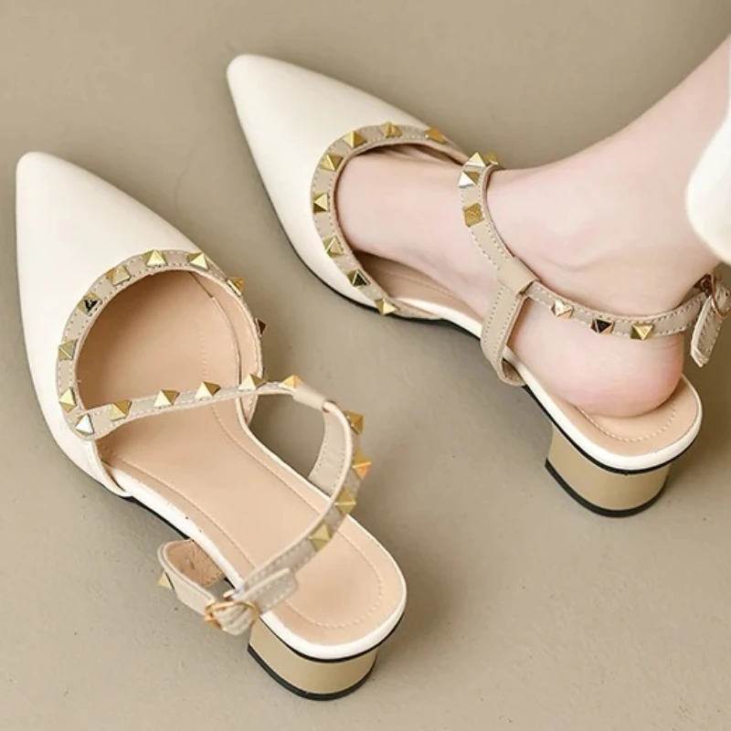 

Модные женские босоножки на высоком каблуке 2024, летняя простая элегантная обувь для вечеринок, удобная женская обувь на платформе, Sandalias De Mujer