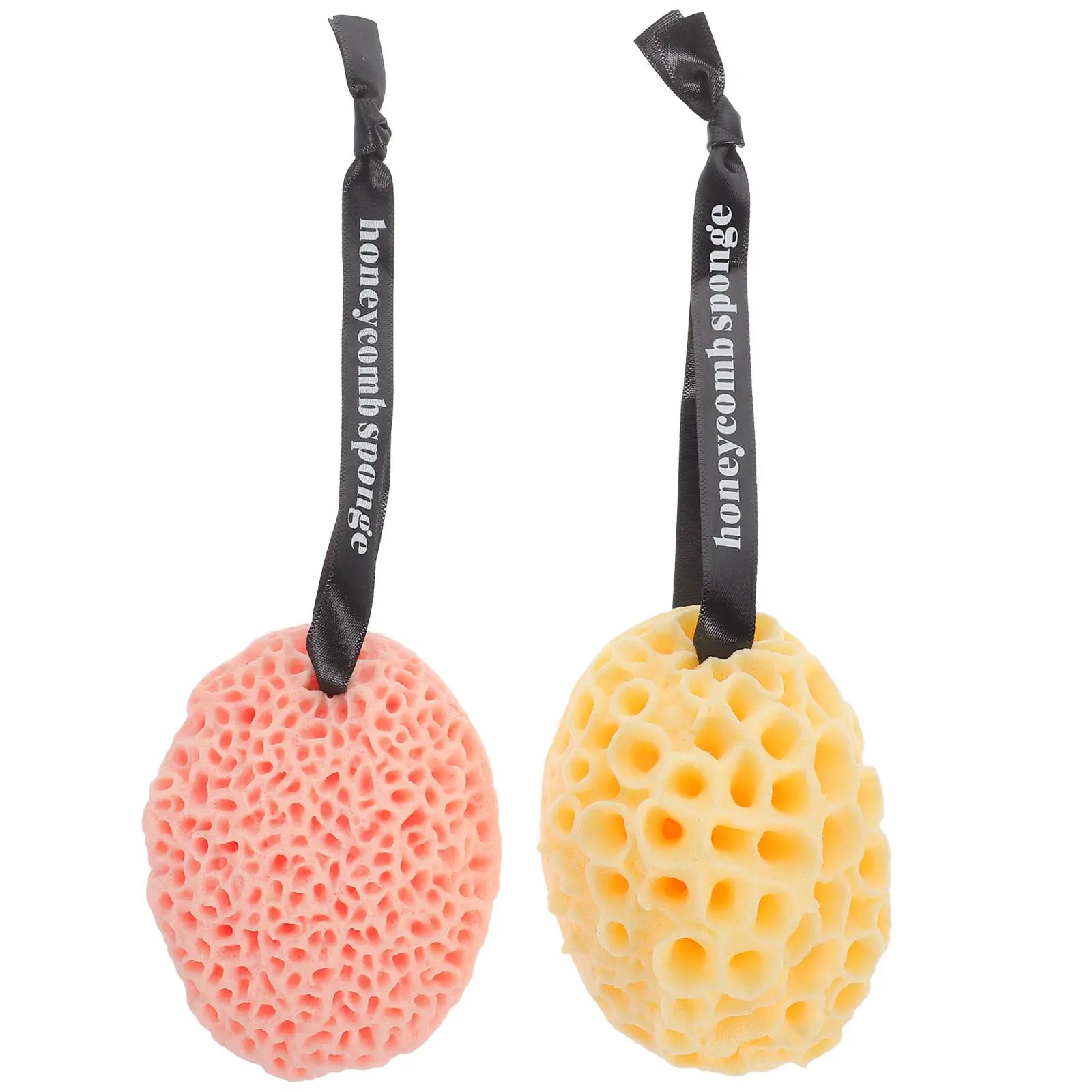 

2Pcs Sponge Bath Ball Honeycomb Soft Durable Shower Body Scrubber Face Cleaning Sponge for Baby Home Bath Supplies