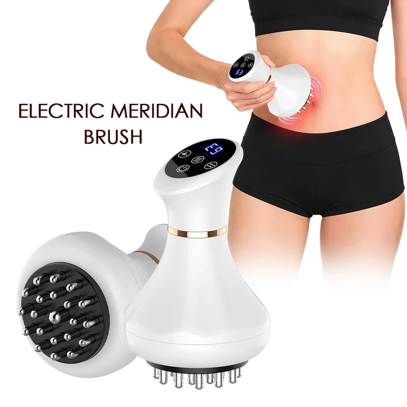 

Electric Meridian Brush 9 Levels Gua Sha Body Massager Vibration Microcurrent Scraping Body Shaping Massage Machine Relax Muscle