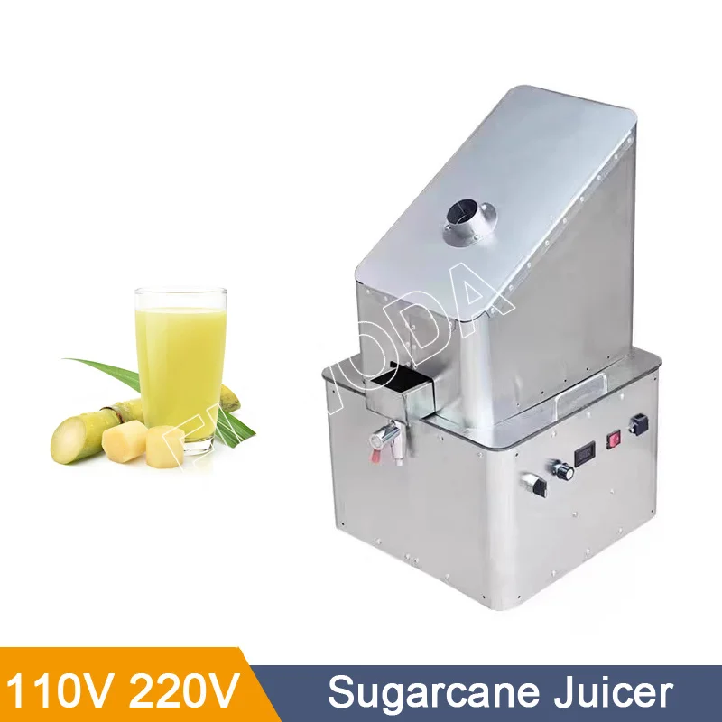 3 Rollers Commercial Beverage Press Machine Juicer Electric Sugar Cane Juicer Sugarcane Squeezing Machine