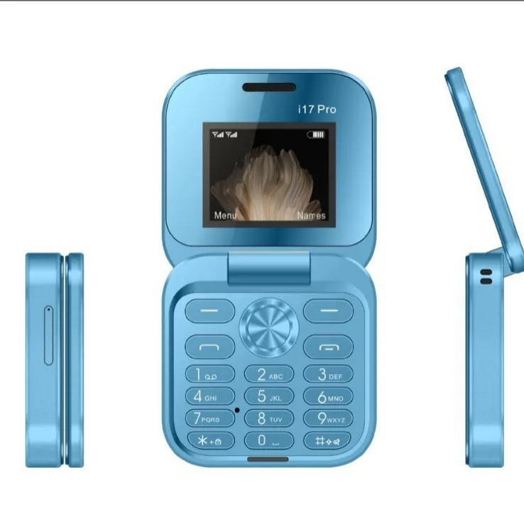 New Best Seller I17Pro Small Phone Non-smartphone Elderly Flip Phone Dual Card Dual Wait Large Volume Large Font Elderly Phone