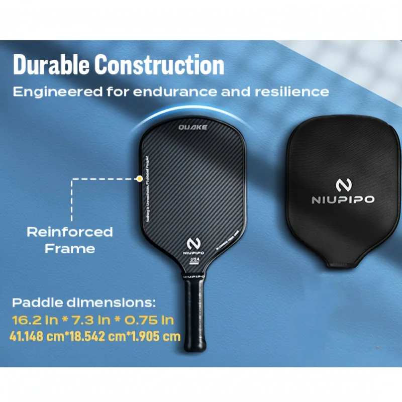 مجداف كرة البيسبول من ألياف الكربون 3K من NIUPIPO، معتمد من الولايات المتحدة الأمريكية، قلب قرص العسل البوليمر 16 مم، تحسين الطاقة والتحكم والتحكم