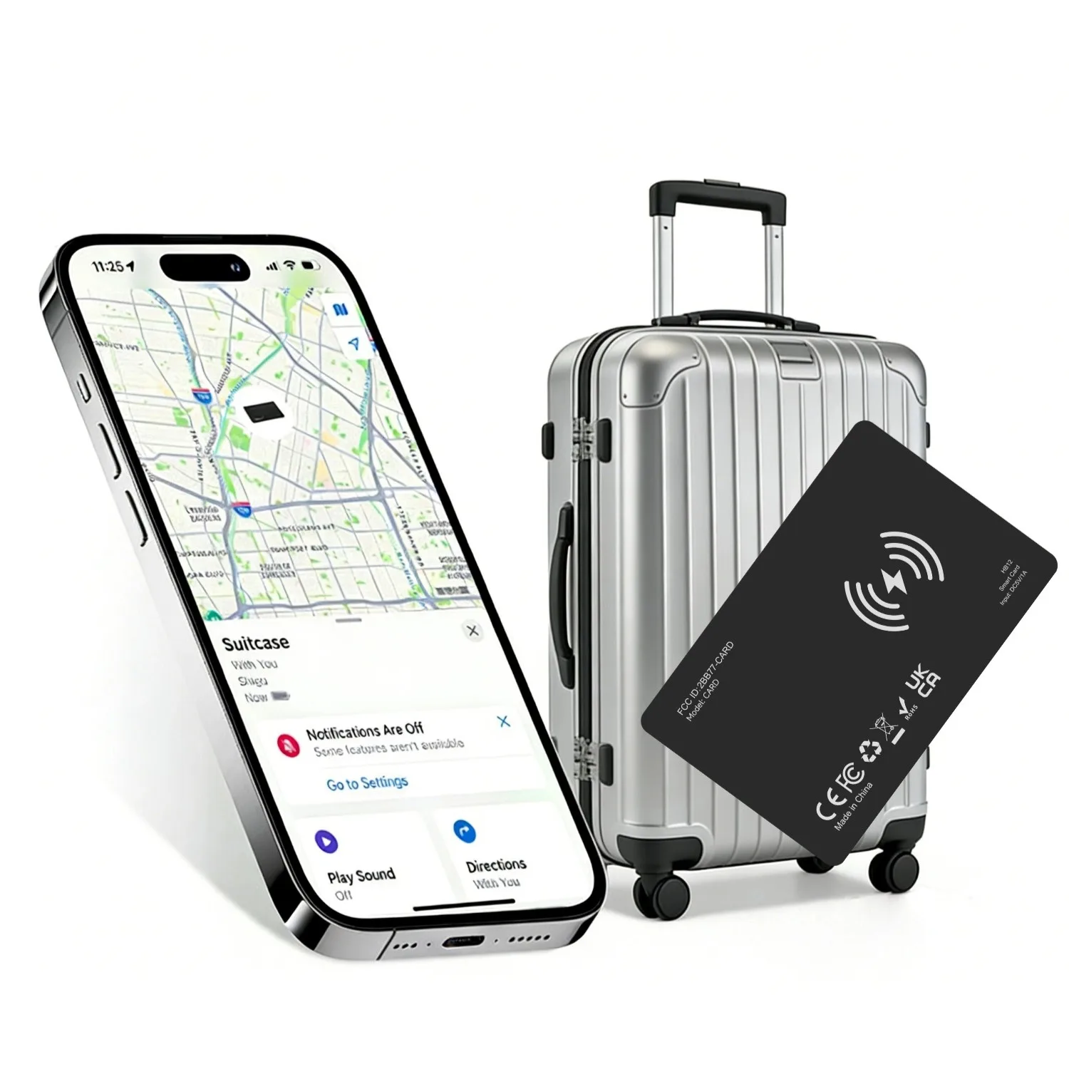 

Bluetooth-трекер Smart Finder для Apple Find My, AirTag-трекер, устройство для поиска ключей, перезаряжаемый (только для iOS), умный трекер для кошелька